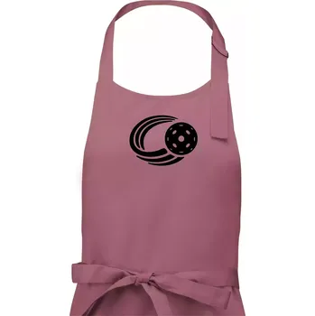 Kuchyňská zástěra Florbal míček - Dámská zástěra na vaření - Univerzální velikost ( Starorůžová )