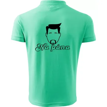 Pánská košile Na pána - Polokošile pánská Pique Polo 203 - 5XL ( Mátová )
