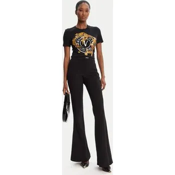 Dámské kalhoty Versace Jeans Couture Kalhoty z materiálu 79HAA105 J0092 Černá Slim Fit 42