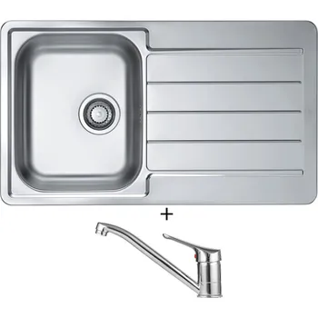 Nerezový dřez Nerezový dřez SET Alveus LINE 20 MAXIM nerez + Alveus RIVIERA X chrom