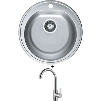 Nerezový dřez SET Alveus FORM 30/155 nerez + Alveus TONIA chrom