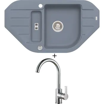Granitový dřez Granitový dřez SET Alveus NIAGARA 60 steel 04 + Alveus TONIA chrom