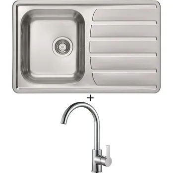 Nerezový dřez Nerezový dřez SET Alveus ZOOM 20 Maxim nerez + Alveus TONIA chrom