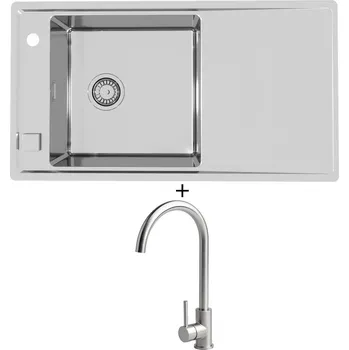 Nerezový dřez Nerezový dřez SET Alveus STRICTO 20 nerez + Alveus VIOLA nerez