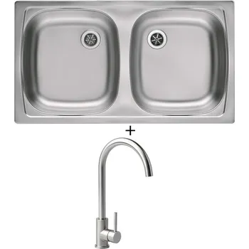 Nerezový dřez Nerezový dřez SET Alveus BASIC 160 1 1/2 tkaná struktura + Alveus VIOLA nerez