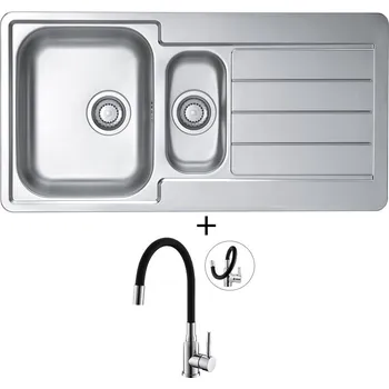 Nerezový dřez Nerezový dřez SET Alveus LINE 10 nerez + Alveus MINTAS chrom/černá