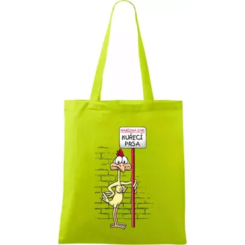 Kuřecí prsa (Hana-creative) - Taška bavlněná - 42 x 38 cm ( Limetková )