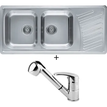 Nerezový dřez Nerezový dřez SET Alveus ELEGANT 70 nerez + Alveus OAZA chrom