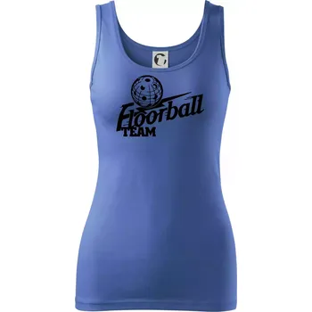 Dámské tričko Florbal team - Dámské tílko - M ( Azurově modrá )