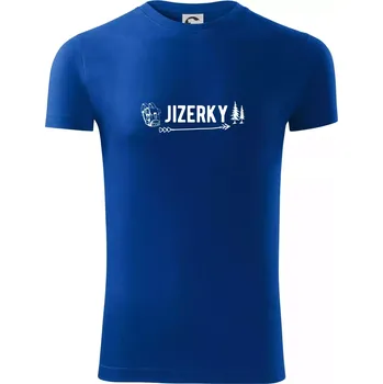 Jizerky nápis - Viper FIT - Pánské zůžené tričko - 3XL ( Královská modrá )