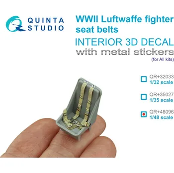 Plastikový model 1/48 WWII German fighter seat belts