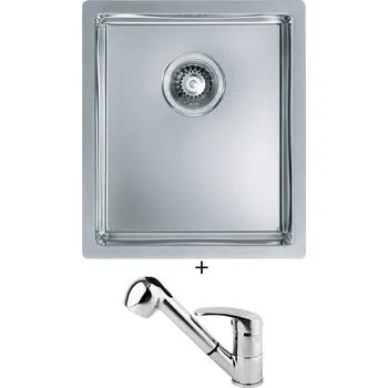 Nerezový dřez Nerezový dřez SET Alveus Quadrix 20 nerez + Alveus OAZA chrom