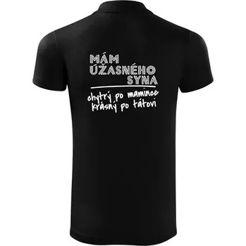 Pánská košile Mám úžasného syna - Polokošile Victory sportovní (dresovina) - XL ( Černá )