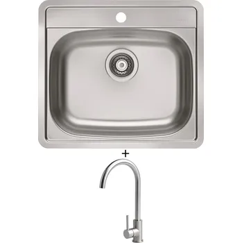 Nerezový dřez Nerezový dřez SET Alveus MORE 10 FS nerez + Alveus VIOLA nerez