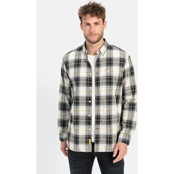 Pánská košile KOŠILE CAMEL ACTIVE FREIZEITHEMD 1/1 ARM GRAPHITE GRAY