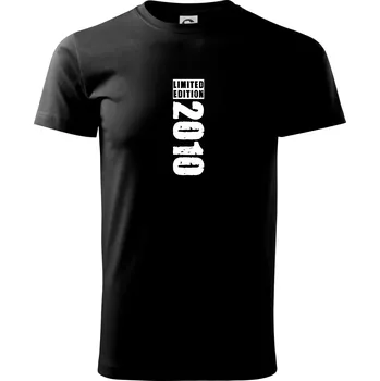 Pánské tričko Limited edition 2010 pruh - Triko extra velké (5-8XL) - 6XL ( Černá )