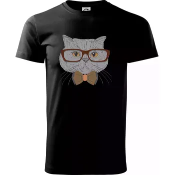 Hipster britská modrá - Triko extra velké (5-8XL) - 8XL ( Černá )