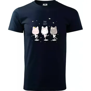 Pánské tričko Kočka jdeme tancovat - Triko extra velké (5-8XL) - 8XL ( Námořní modrá (velmi tmavá - téměř černá) )