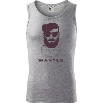 Hipster wanted - Tílko pánské Core - XL ( Tmavě šedý melír )