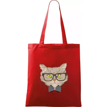 Hipster mourek - Taška bavlněná - 42 x 38 cm ( Červená )