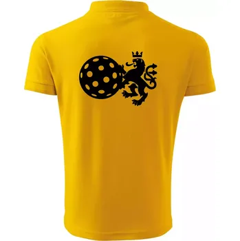 Pánská košile Český lev florbal - Polokošile pánská Pique Polo 203 - XL ( Žlutá )