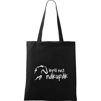 Lepší než nákupák - Taška bavlněná - 42 x 38 cm ( Černá )