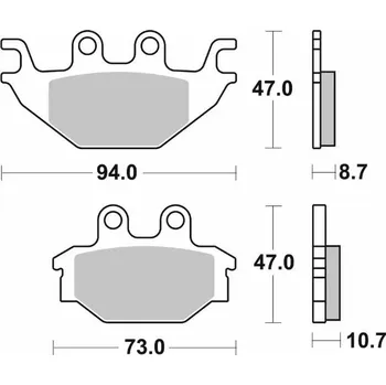 Brzdová destička SBS brzdové destičky KH377 STREET STANDART keramické barva černá YAMAHA MT 125 14-, YZF 125 08-18, zadní (SBS brzdové destičky KH377 STREET STANDART keramické barva černá YAMAHA MT 125 14-, YZF 125 08-18, zadní)