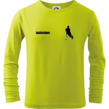 Dětská móda Floorball sport - Triko dětské Long Sleeve - 134 cm/8 let ( Limetková )