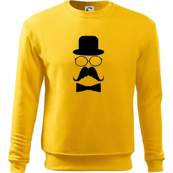 Pánská mikina Mustache pán - Mikina Essential pánská - L ( Žlutá )