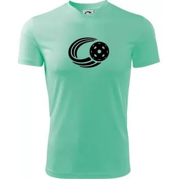 Pánské tričko Florbal míček - Pánské triko Fantasy sportovní (dresovina) - L ( Mátová )