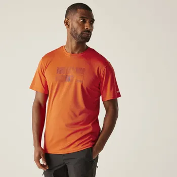 Regatta Pánské funkční triko Fingal IX RMT310 tangerine tango Velikost: L