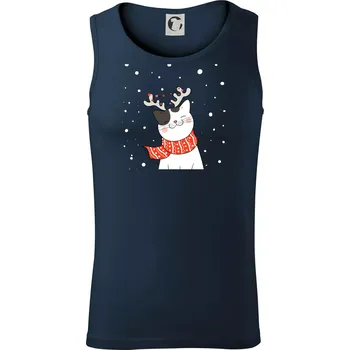 Pánské termoprádlo Kočka se sobími rohy - Tílko pánské Core - L ( Námořní modrá (velmi tmavá - téměř černá) )