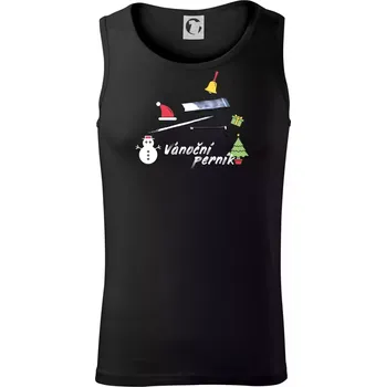 Vánoční perník - pervitin - Tílko pánské Core - L ( Černá )