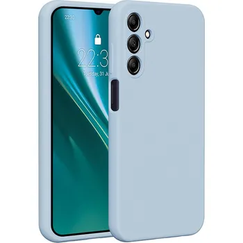 Pouzdro na mobilní telefon Silikonový kryt Etteri pro Samsung Galaxy A15 4G / A15 5G světle modrý