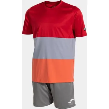 Chlapecké tričko Dětská sportovní sourpava JOMA KIDS CAMP SET RED GREY Velikost: 10 (3XS), Barva: RED-GREY