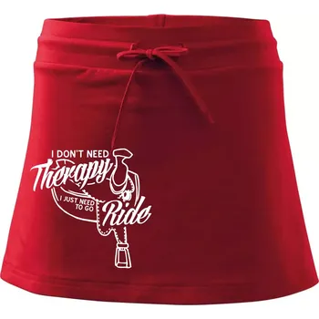 Dámská sukně I don't Therapy Ride - jezdkyně - Sportovní sukně - two in one - S ( Červená )