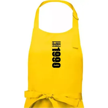 Kuchyňská zástěra Limited edition 1990 pruh - Dámská zástěra na vaření - Univerzální velikost ( Žlutá )