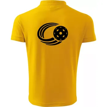 Pánská košile Florbal míček - Polokošile pánská Pique Polo 203 - 5XL ( Žlutá )