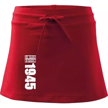 Dámská sukně Limited edition 1945 pruh - Sportovní sukně - two in one - XS ( Červená )