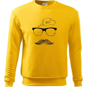 Pánská mikina Mustache what? - Mikina Essential pánská - S ( Žlutá )