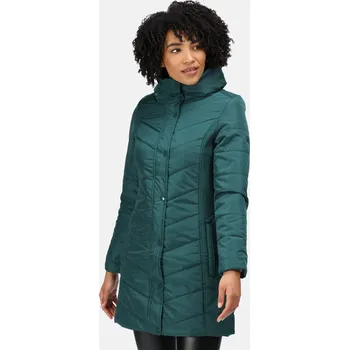 Dámský kabát Regatta Dámský prošívaný kabát Parthenia RWN186 smaragdová Velikost: 36