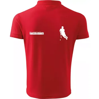 Pánská košile Floorball sport - Polokošile pánská Pique Polo 203 - L ( Červená )