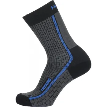 Husky Ponožky Treking antracit/modrá Velikost: M (36-40)