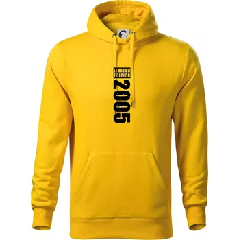 Pánská mikina Limited edition 2005 pruh - Mikina pánská Cape s kapucí - XL ( Žlutá )