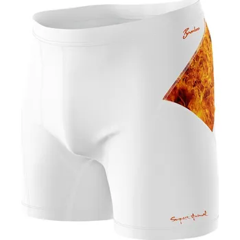Pánské funkční trenýrky GHOSTRIDER bílá Bamboo Ultra - Oranžová / XL
