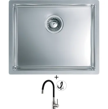 Nerezový dřez Nerezový dřez SET Alveus Quadrix 50 nerez + Alveus MINTAS nerez/černá