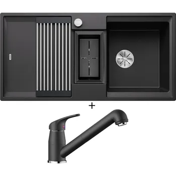 Granitový dřez Granitový dřez SET Blanco ADIRA 6 S antracit s excentrem 527602 + Blanco DARAS-S antracit 517732