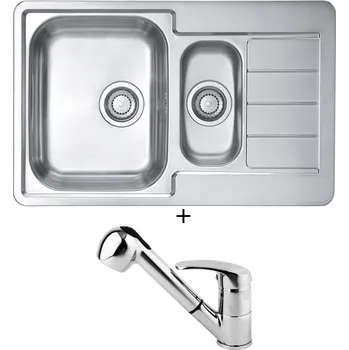 Nerezový dřez Nerezový dřez SET Alveus LINE 70 nerez + Alveus OAZA chrom