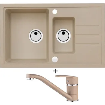 Granitový dřez Granitový dřez SET Alveus INTERMEZZO 70 beige 55 + Alveus NINA beige 55