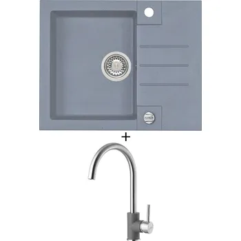 Granitový dřez Granitový dřez SET Alveus ROCK 30 steel 04 + Alveus ELZA steel 04